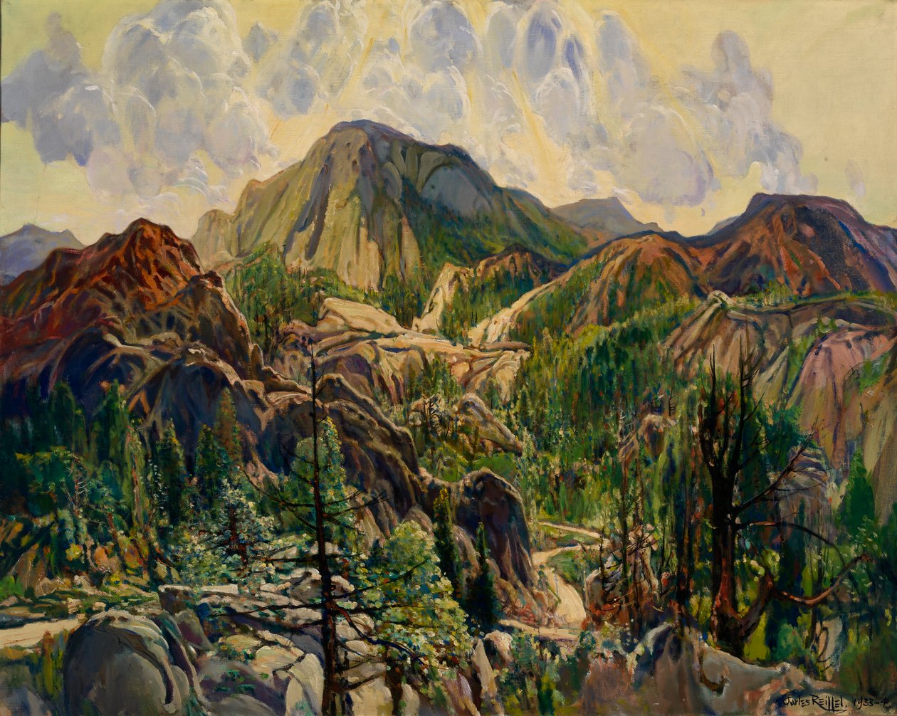 Weg in de Cuyamacas door Charles Reiffel