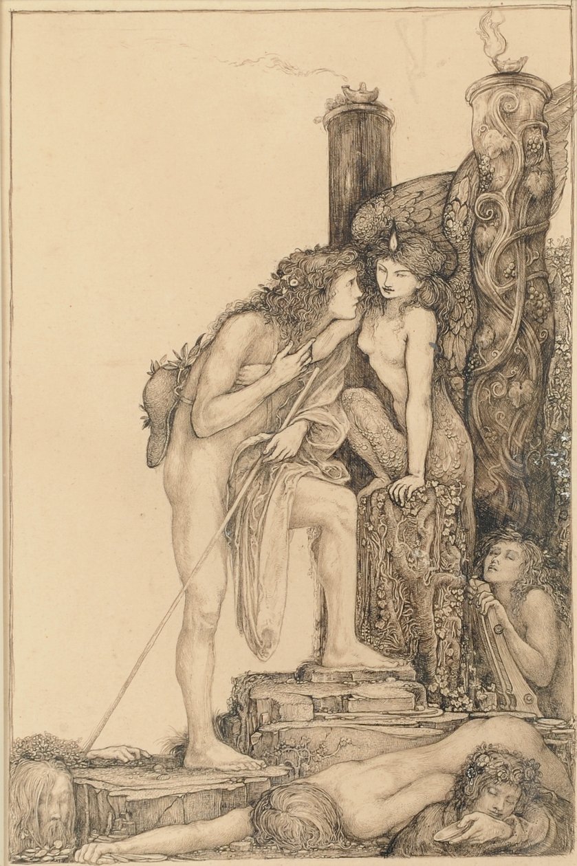 Oedipus en de Sfinx door Charles Ricketts