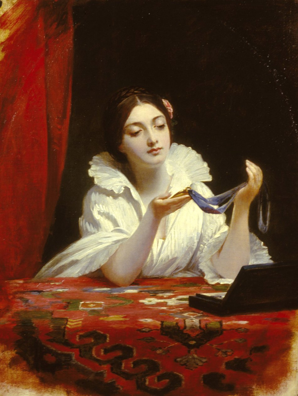 De miniatuur, ca. 1840 door Charles Robert Leslie