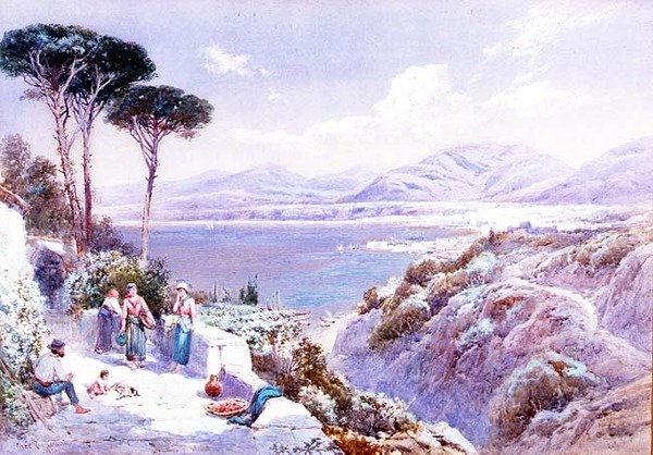 Aan de Italiaanse kust door Charles Rowbotham