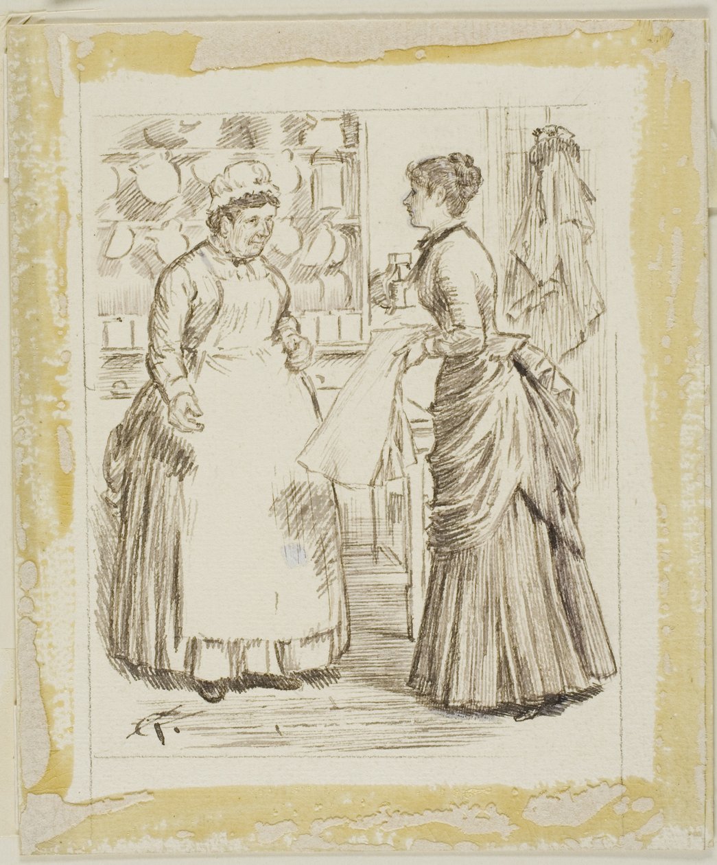 In de keuken door Charles Samuel Keene