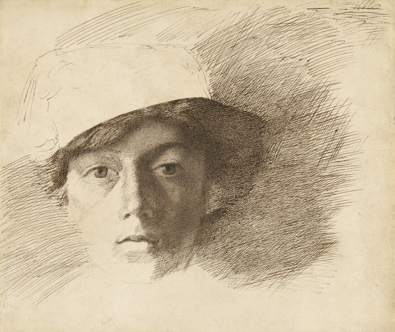 Zelfportret door Charles Samuel Keene