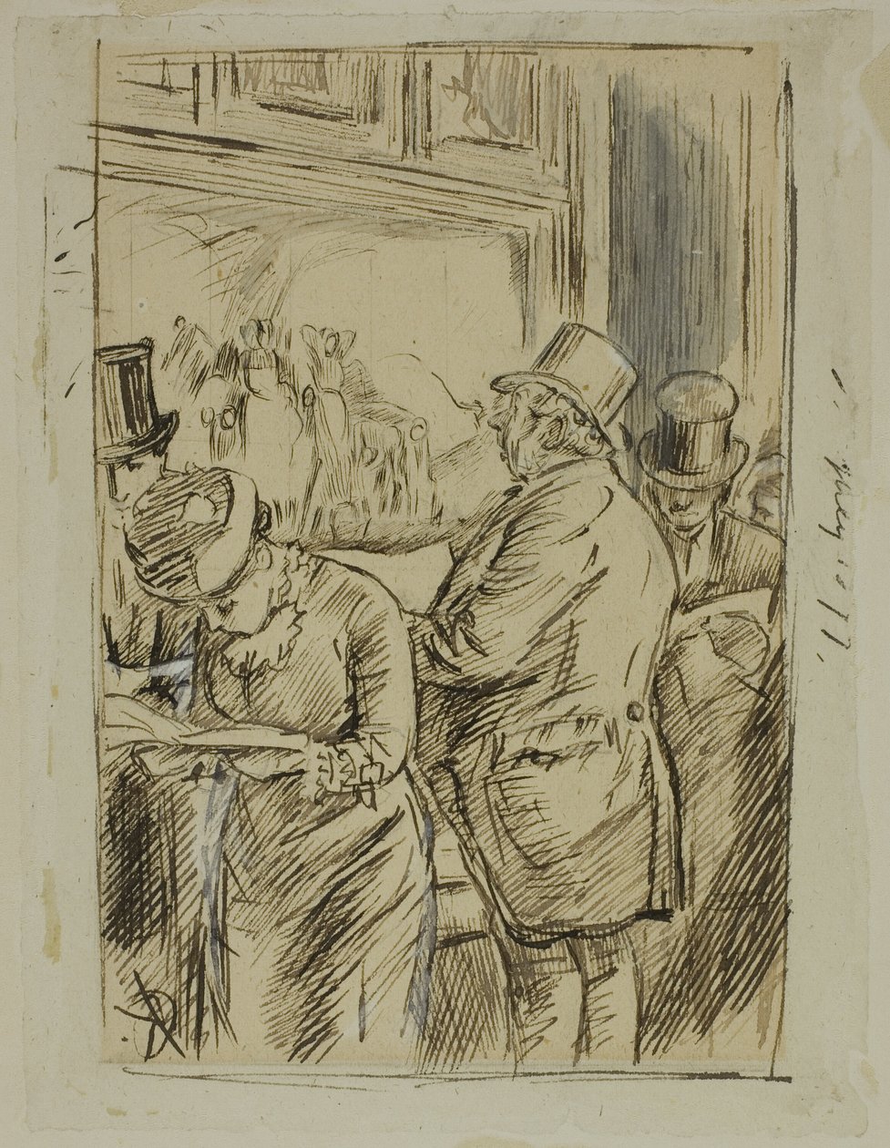 De Aardappeloogst door Charles Samuel Keene