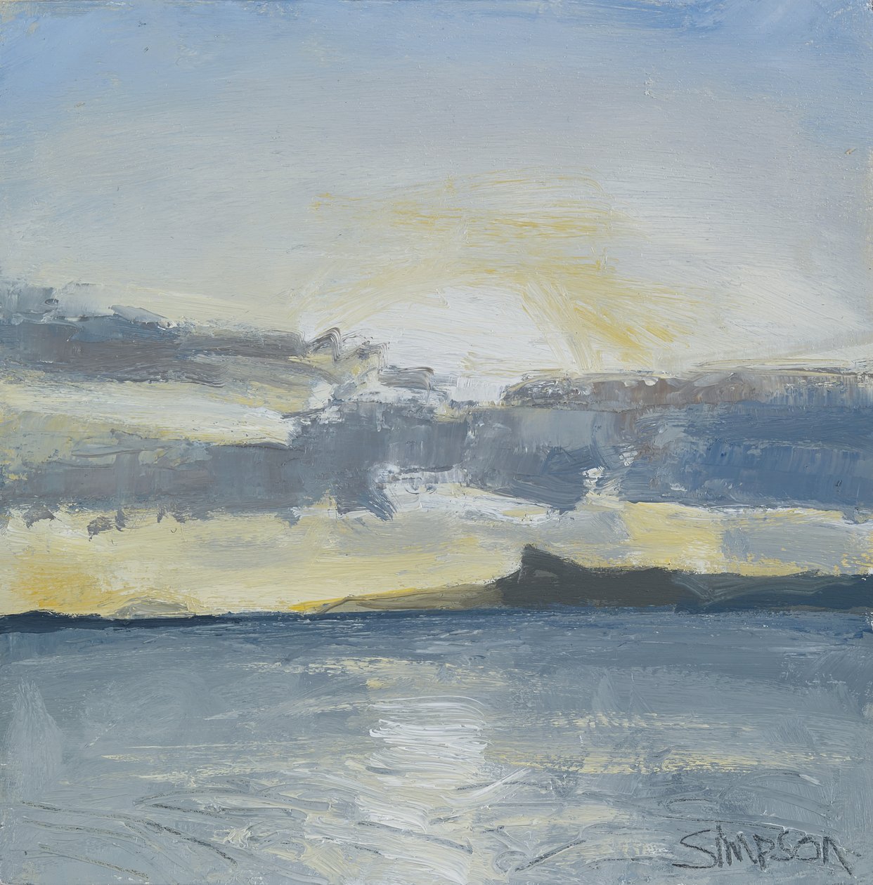 Eigg, 2013 (olieverf op doek) door Charles Simpson