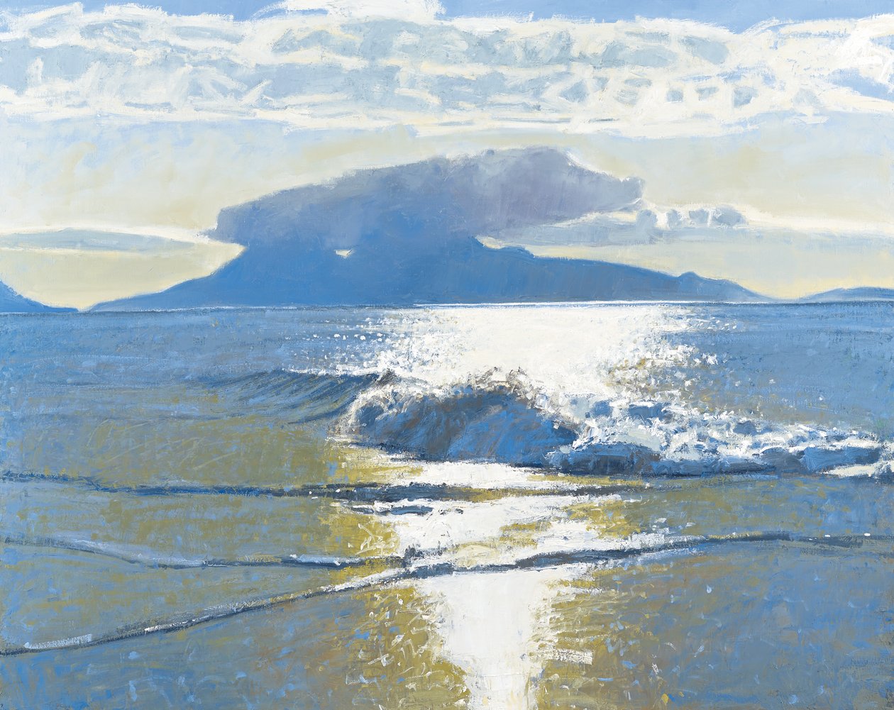 Avondzee, 2014 (olieverf op doek) door Charles Simpson