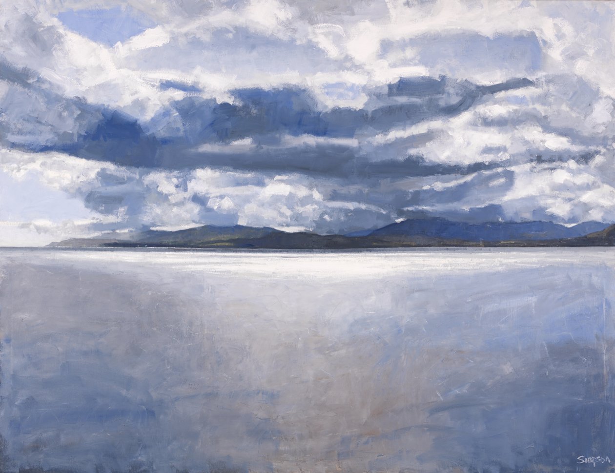 Isle of Mull, 2017 (olieverf op doek) door Charles Simpson