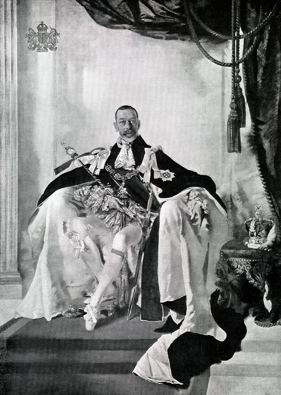 George V, 1924 door Charles Sims