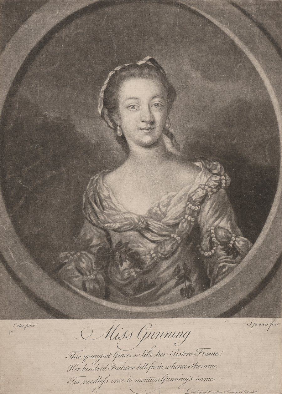 Juffrouw Catharine Gunning door Charles Spooner