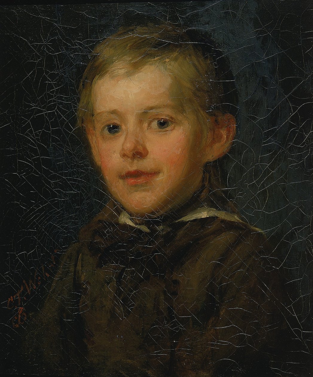 Portret van een jongen door Charles T. Webber