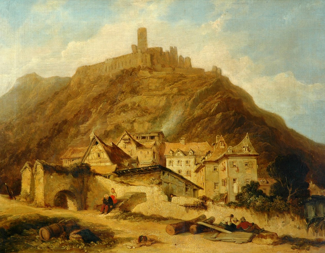 St Goar aan de Rijn door Charles Tomkins