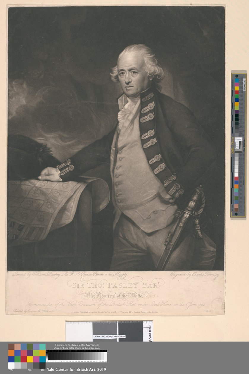 Sir Thomas Pasley door Charles Townley