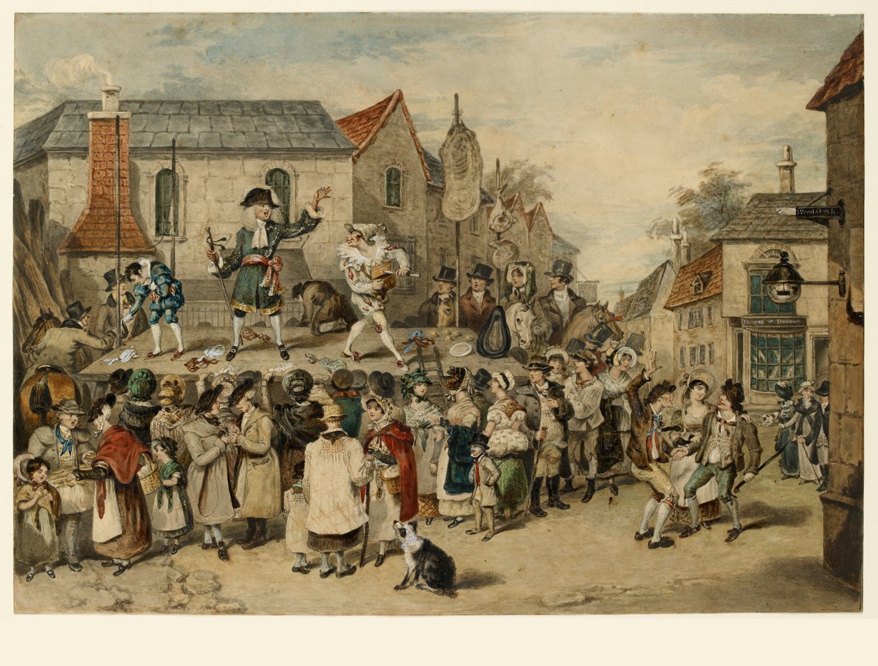 Een kermis in Woodstock door Charles Turner