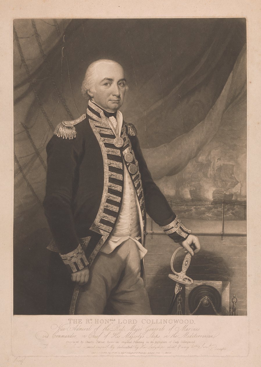 Lord Collingwood door Charles Turner