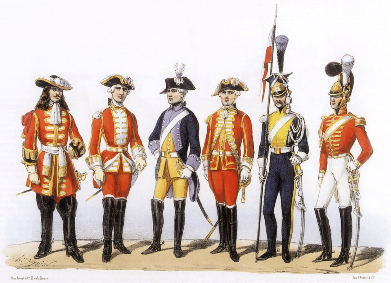 Uniformen van het Franse leger: Lichtpaarden door Charles Vernier