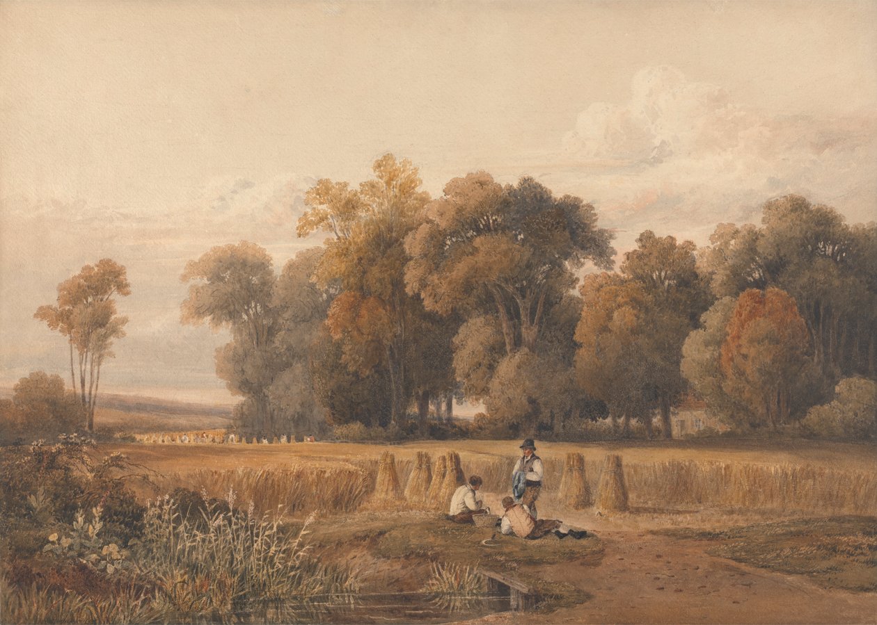 Oogsten - De middagrust door Charles Vincent Barber