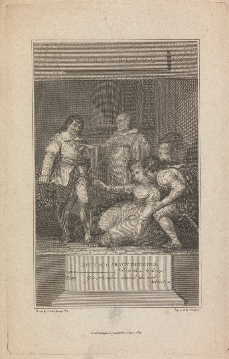 Veel gedoe... Act IV, Sc. 1 door Charles Warren