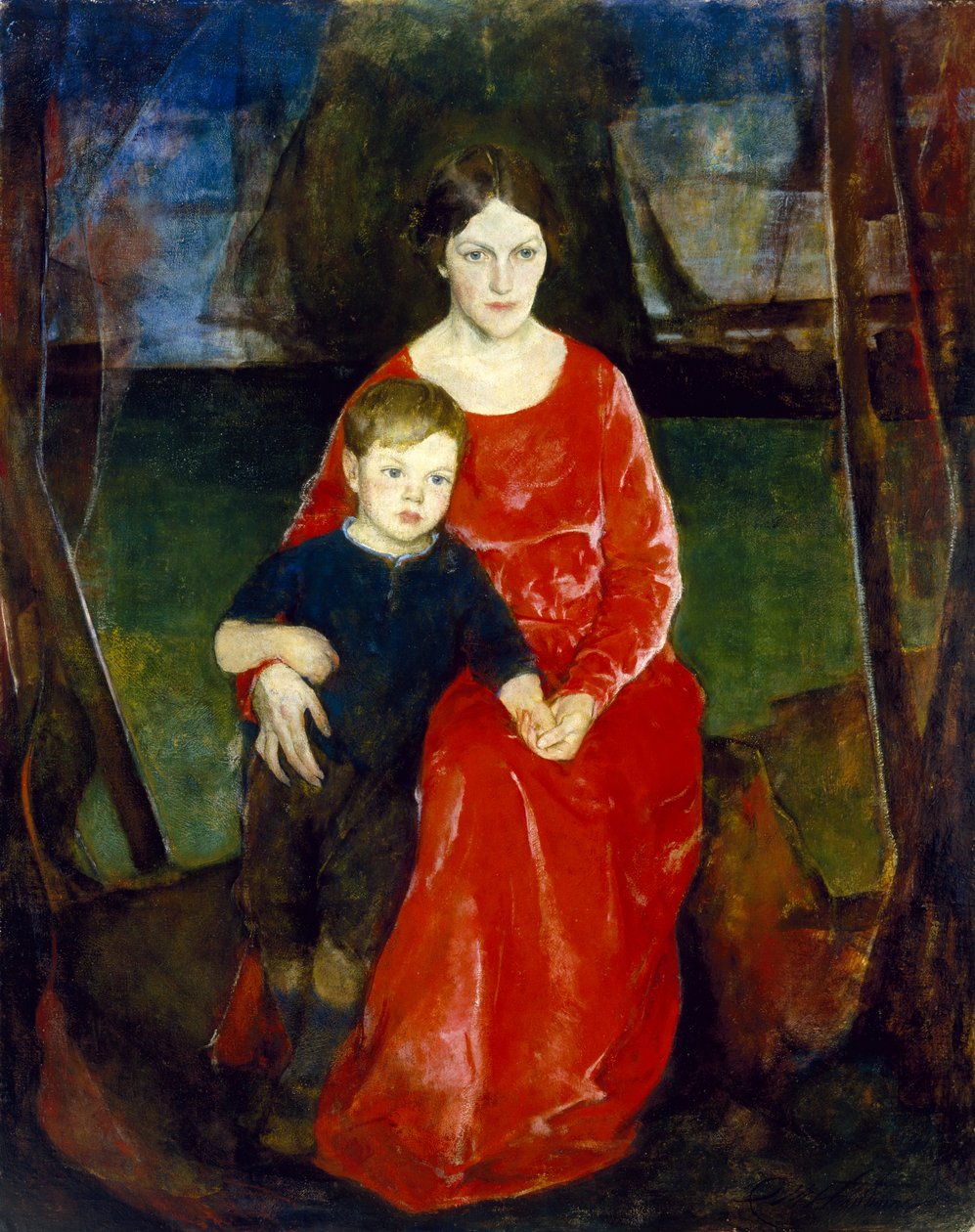 Amerikaans Moederschap, 1922 door Charles Webster Hawthorne