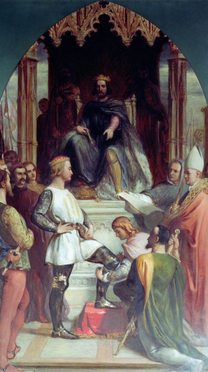 Edward de Zwarte Prins (1330-76) door Charles West Cope
