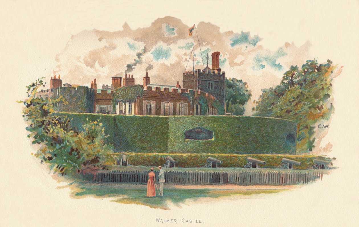 Walmer Castle, ca. 1890 door Charles Wilkinson