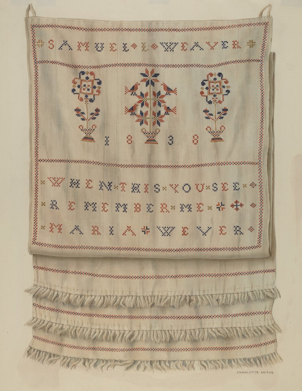 Pennsylvania Duitse Show Handdoek door Charlotte Angus