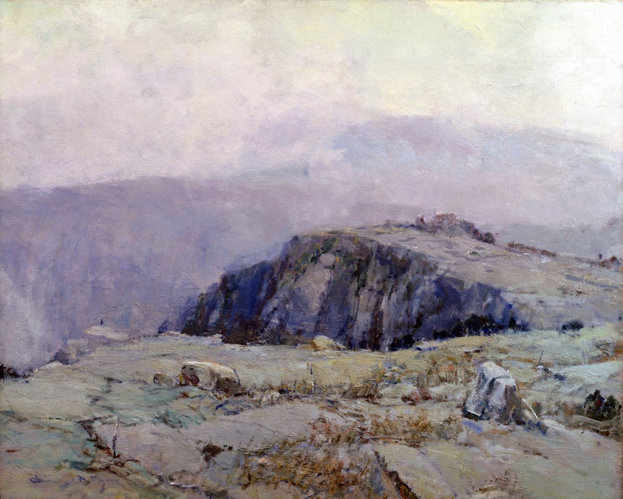 Rotsachtig landschap door Chauncey Foster Ryder