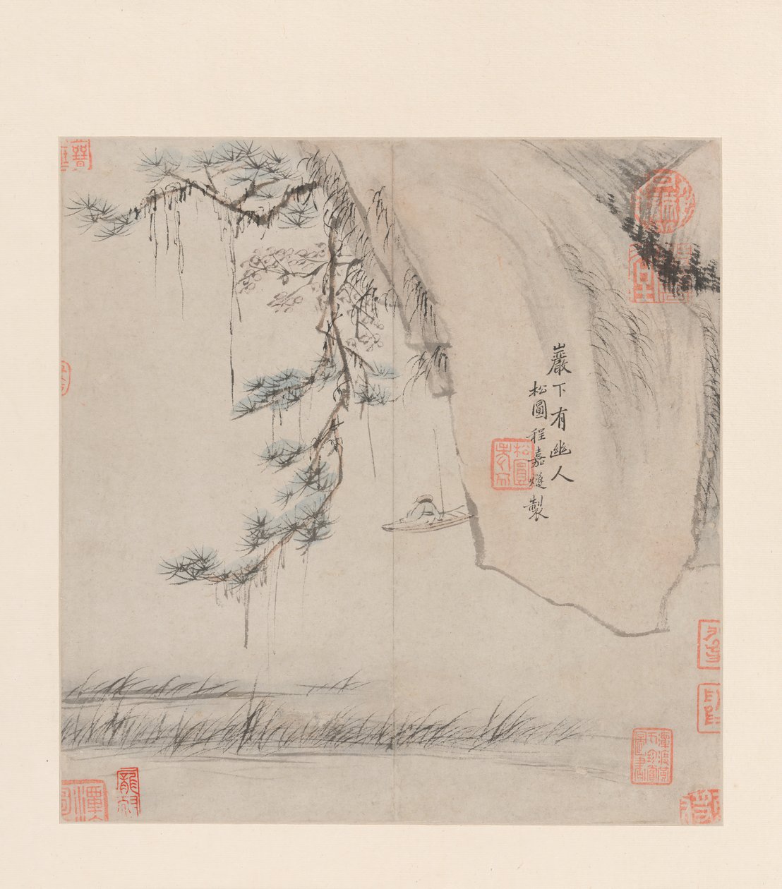 Twee landschappen door Cheng Jiasui