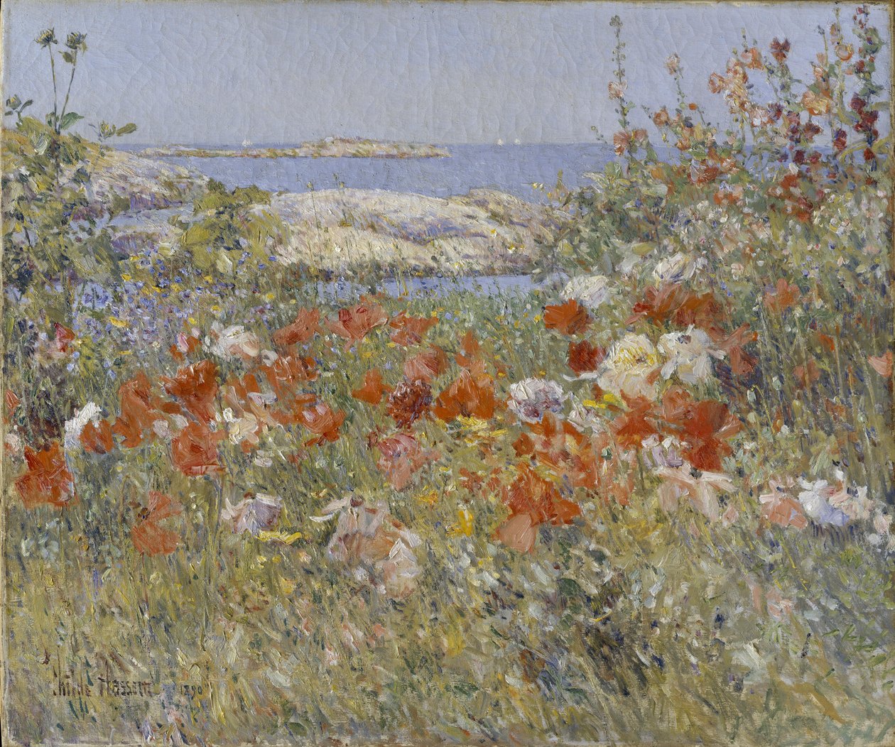 Celia Thaxters tuin, Isles of Shoals, Maine, 1890 door Childe Hassam