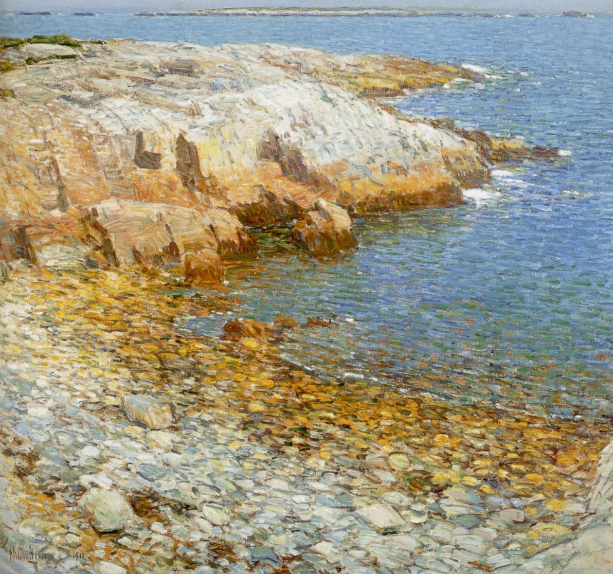 Eilanden van Shoals, Broad Cove door Childe Hassam