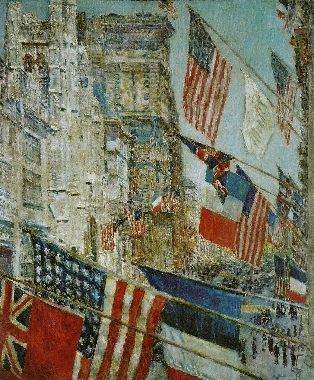 Allies Day, mei 1917 door Childe Hassam