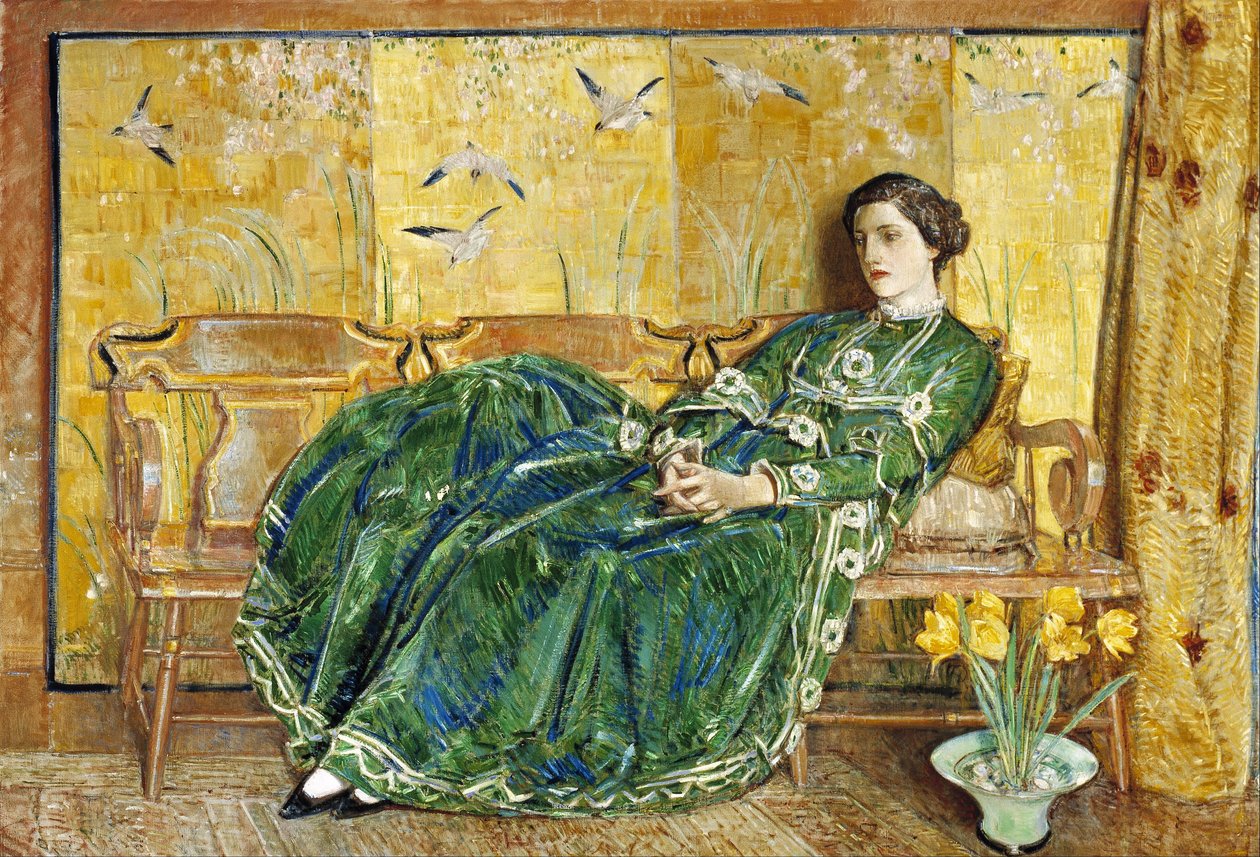 April door Childe Hassam