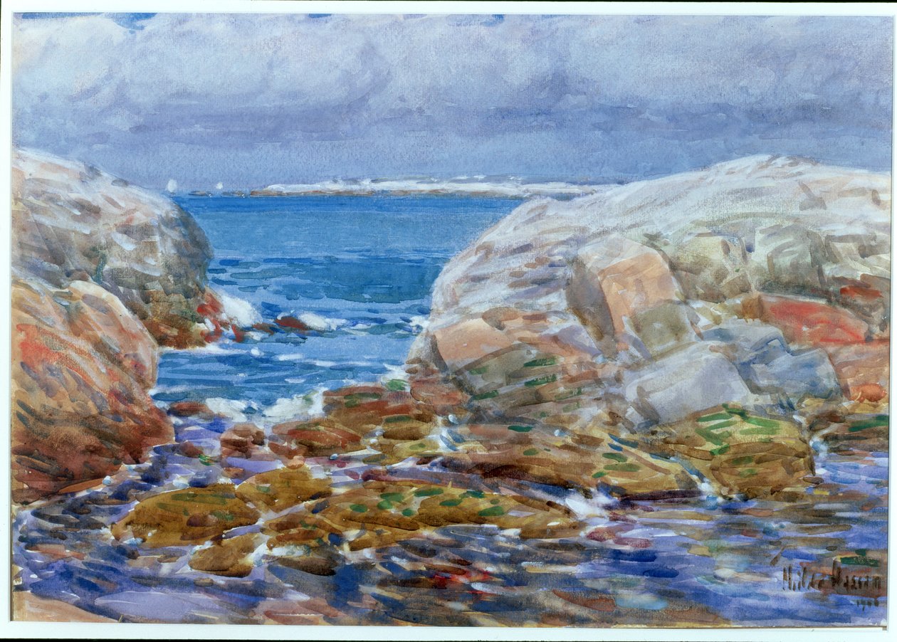 Eendeneiland, Isles of Shoals door Childe Frederick Hassam