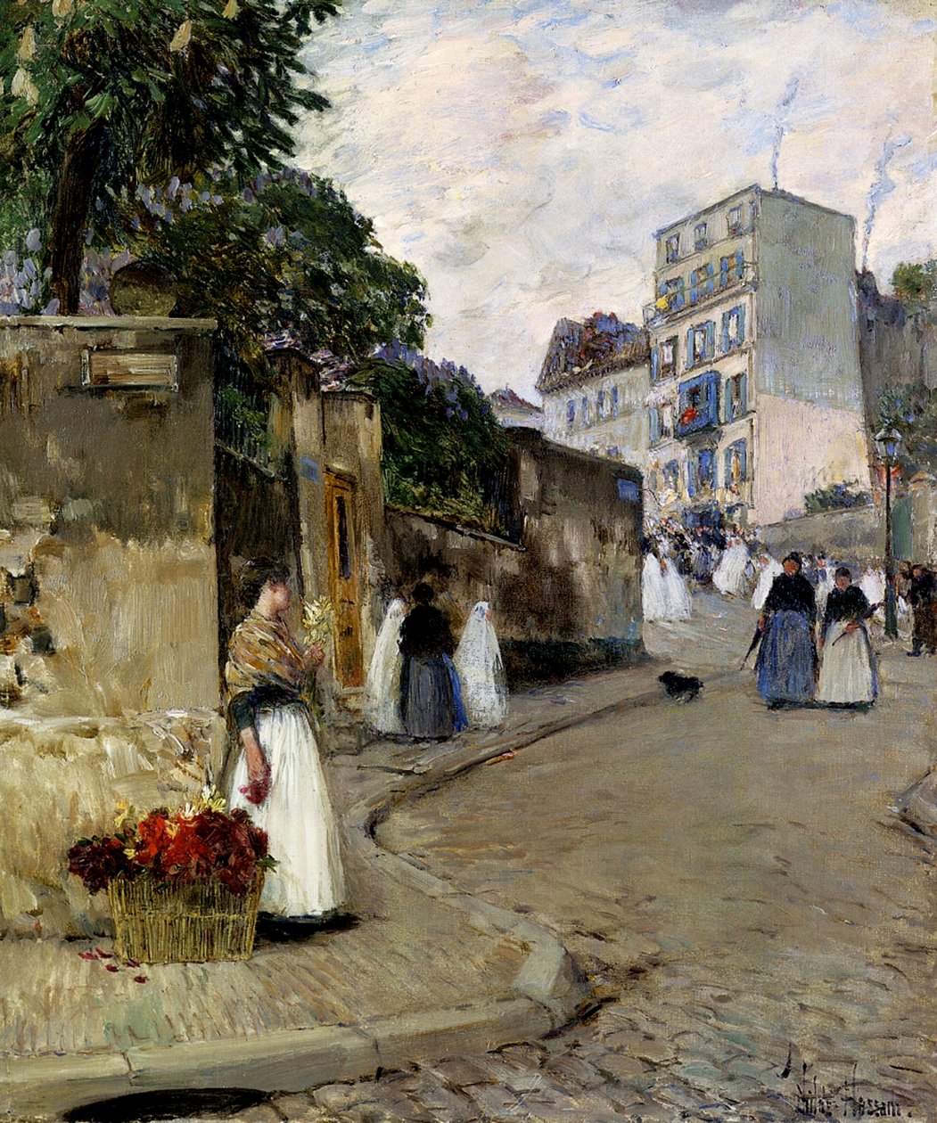 Montmartre, Parijs door Childe Frederick Hassam