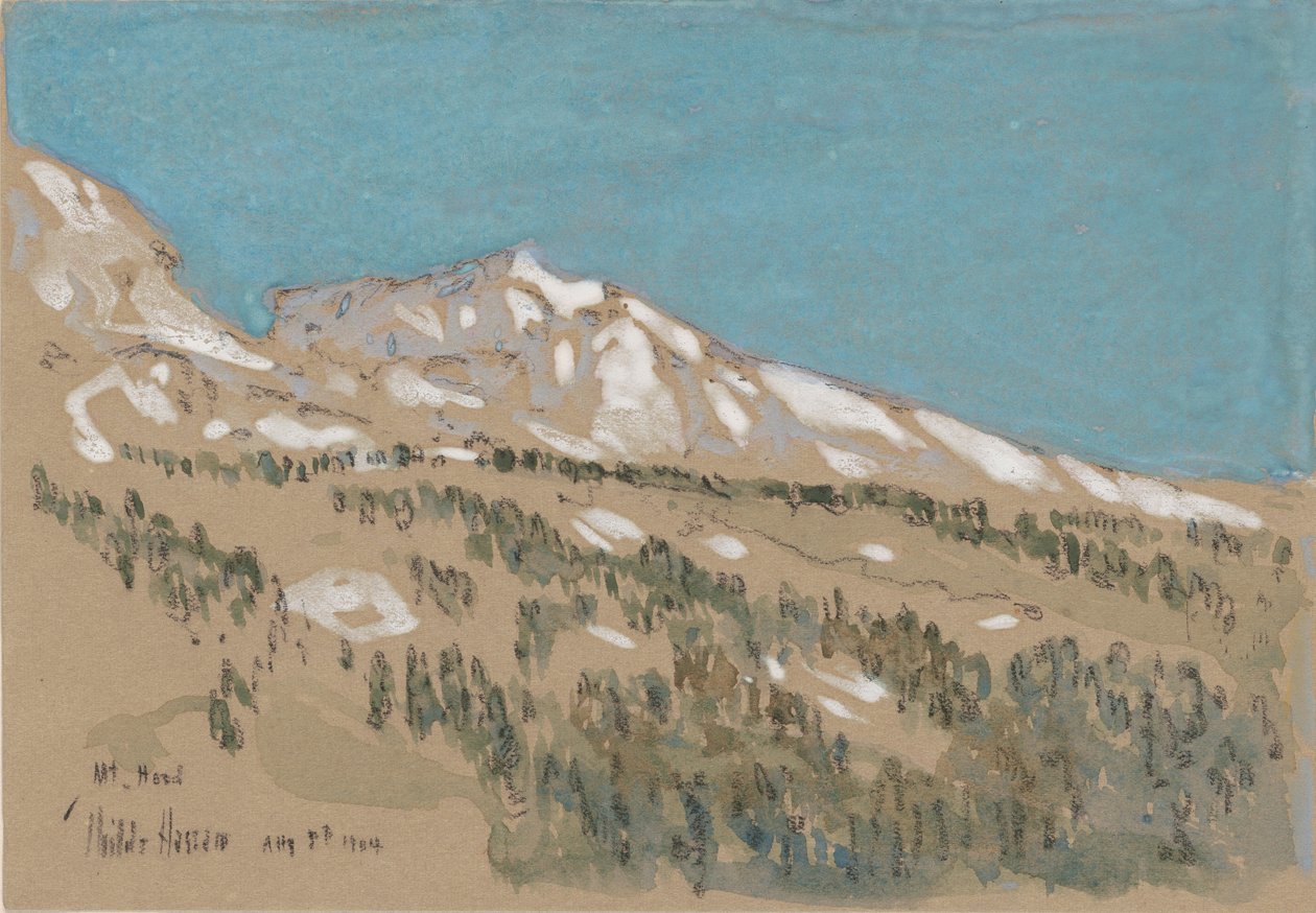 Mt. Hood door Childe Frederick Hassam