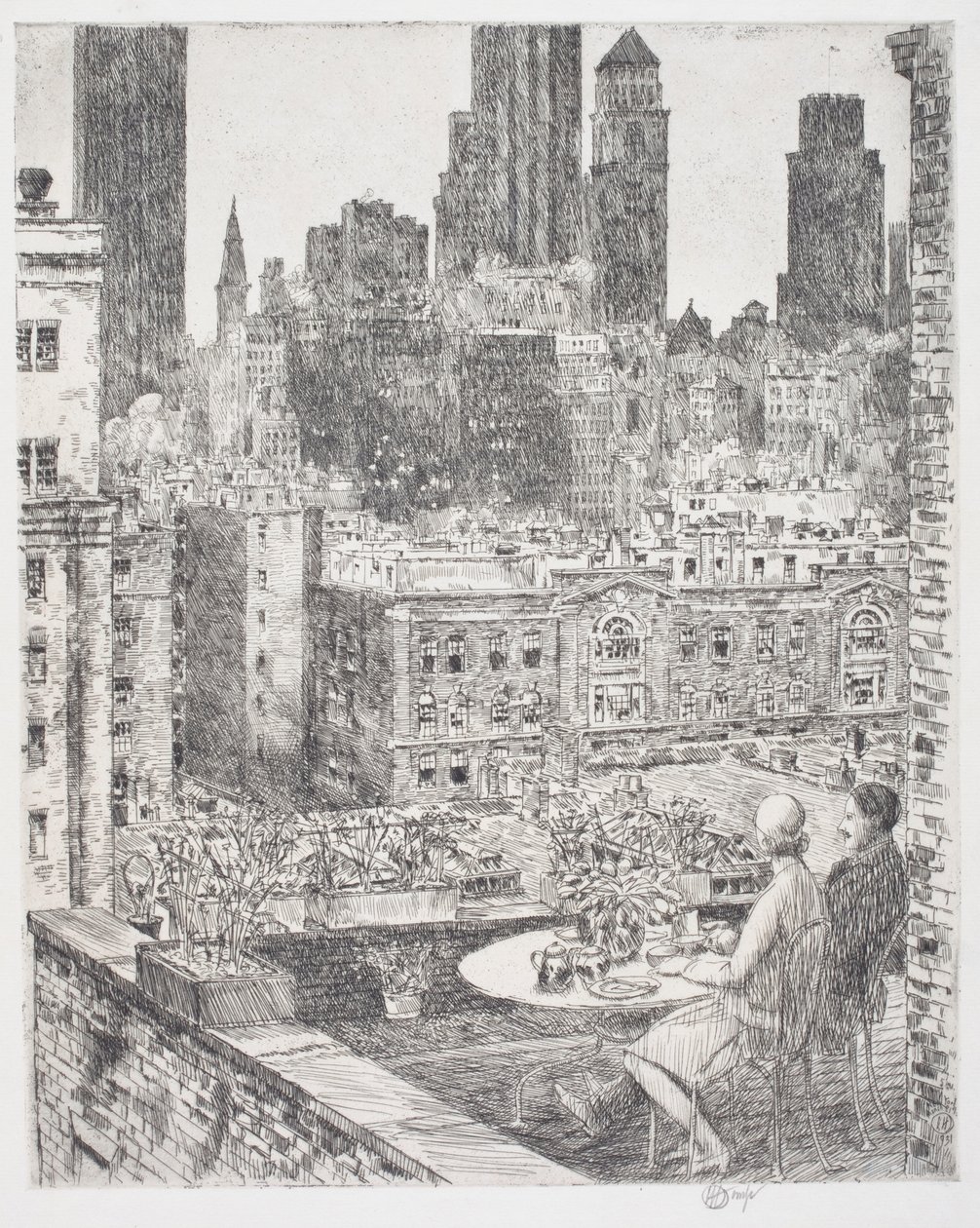 Lente in New York door Childe Frederick Hassam