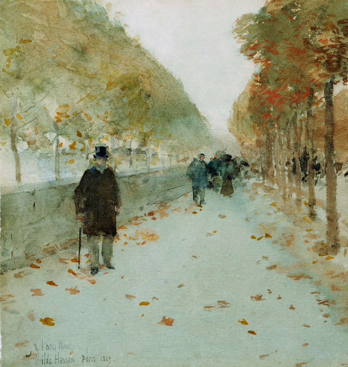Quai du Louvre door Childe Frederick Hassam