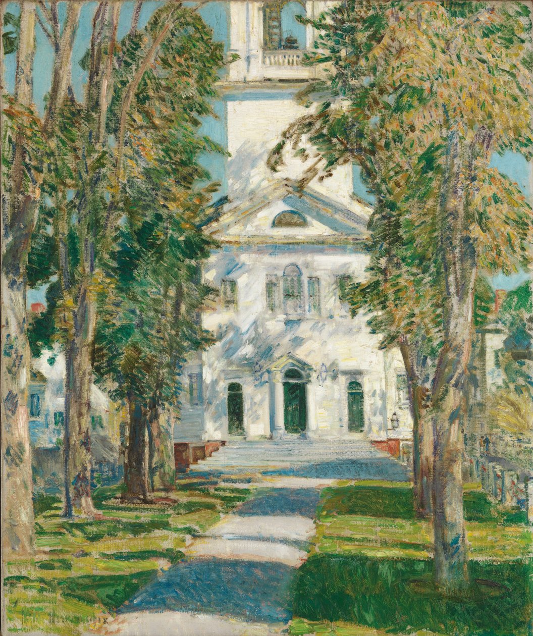 De Kerk in Gloucester door Childe Frederick Hassam