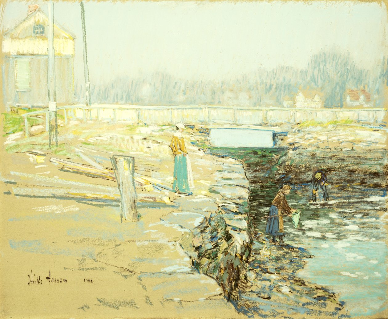 De Molendam, Cos Cob door Childe Frederick Hassam