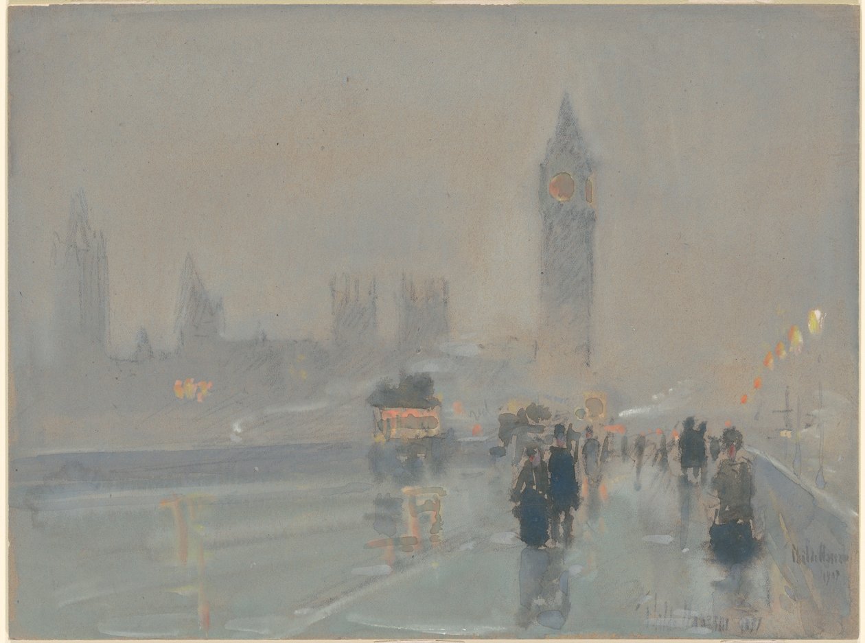 Big Ben door Childe Hassam