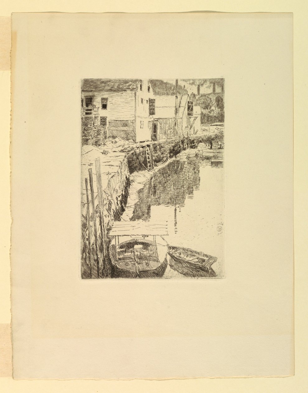 Haven: Cos Cob, Connecticut door Childe Hassam