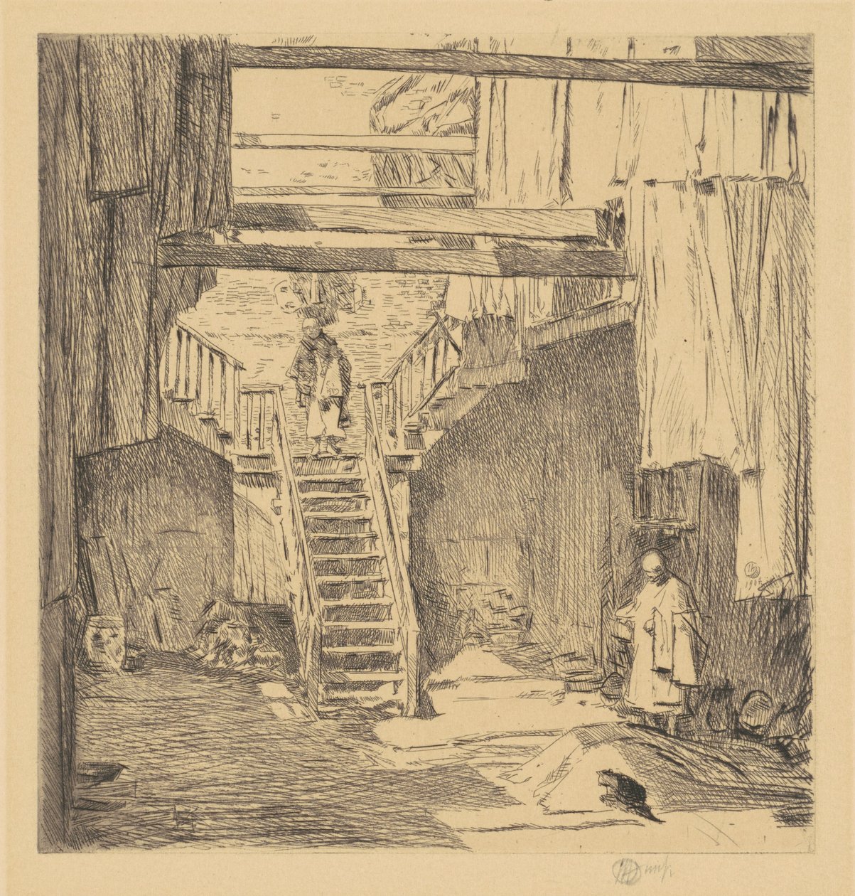 Oud Chinatown, San Francisco door Childe Hassam