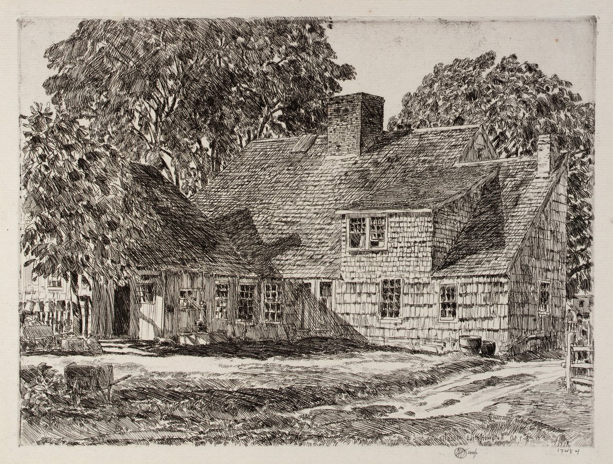 Oud Dominy Huis door Childe Hassam