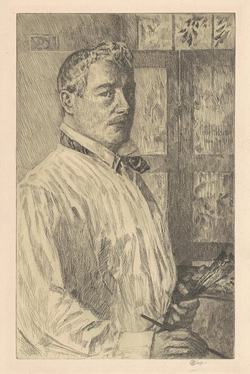 Zelfportret door Childe Hassam