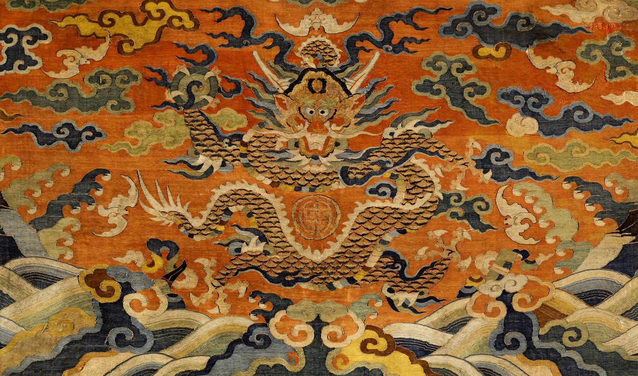 Stofontwerp (textiel) door Chinese School