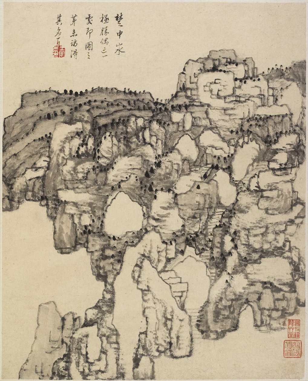 Landschap door Chinese School