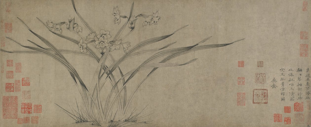 Narcissus, Song-dynastie door Chinese School
