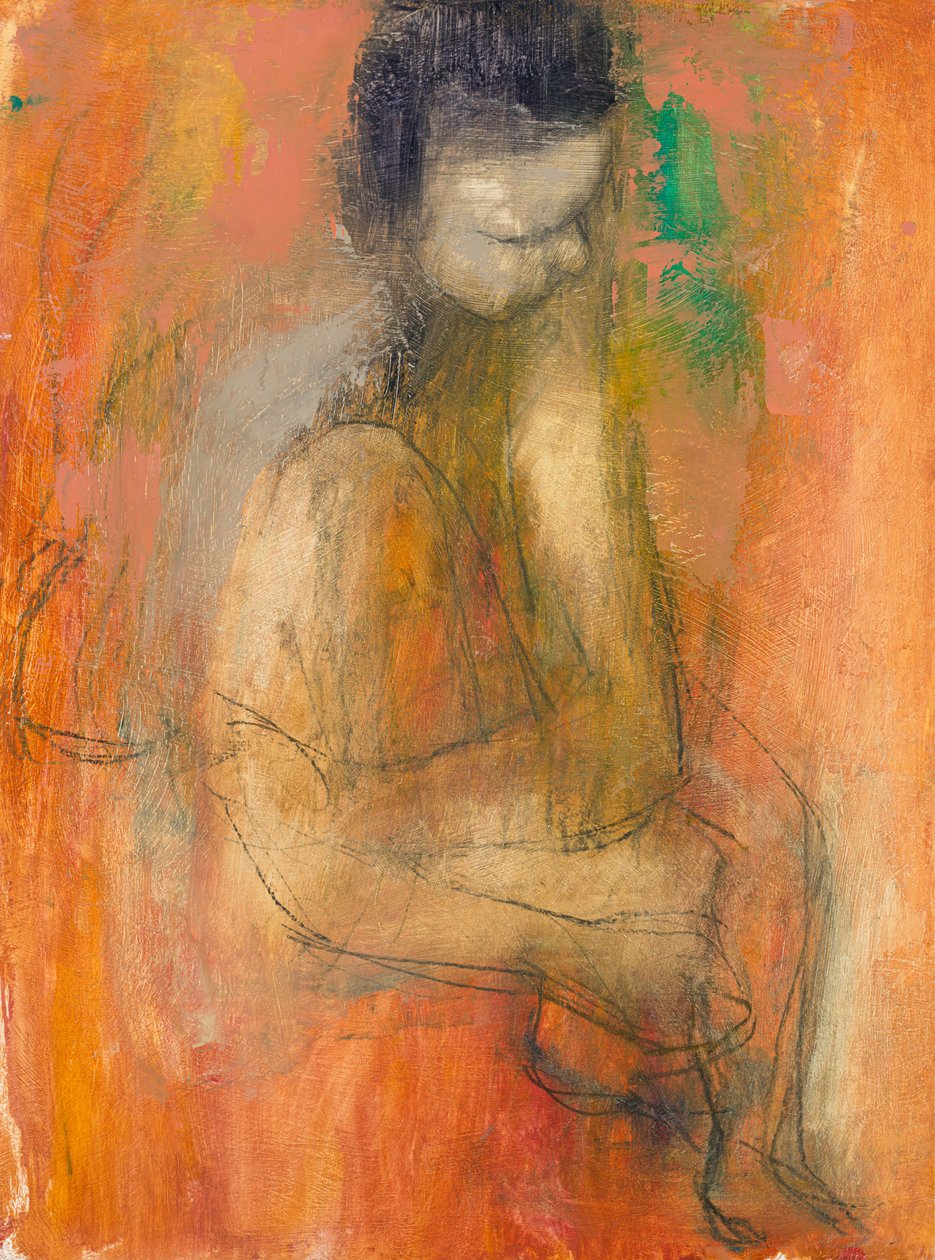 Alex, abstract leven schilderij, 2021 door Ching Fun Tso