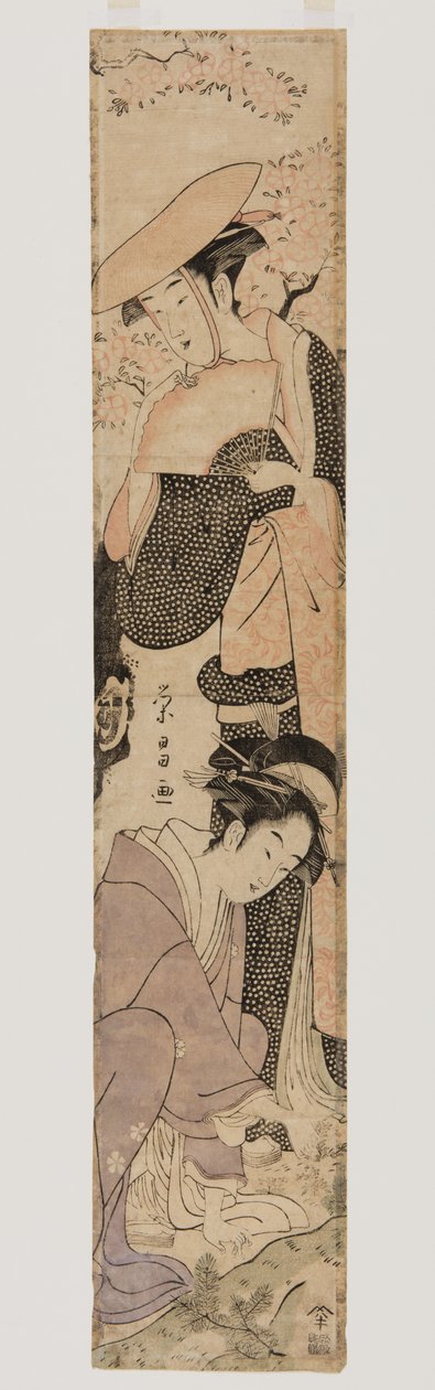 (kleur houtblokdruk) door Chokosai Eisho
