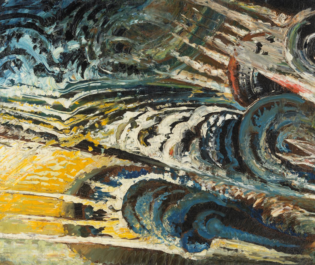 Abstract-futuristische compositie, ca. 1912 door Chris Lanooy