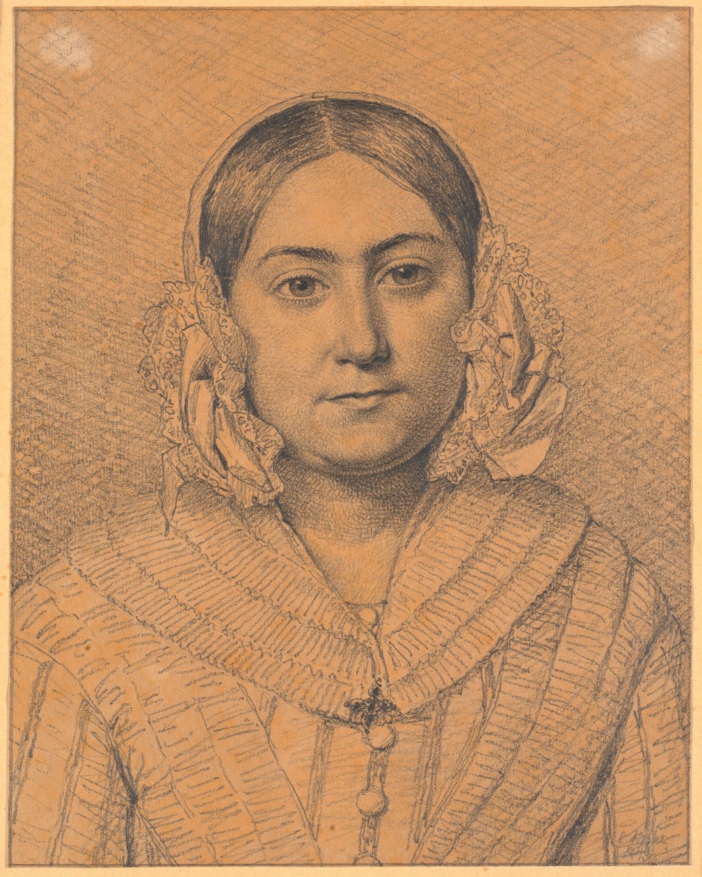 Portret van Antoinette Christiane Købke door Christen Købke