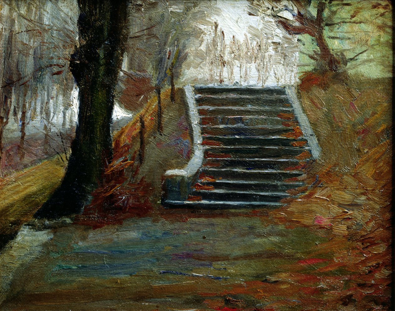 De Trappen bij de Frederiksberg Tuinen, Kopenhagen door Christian Clausen